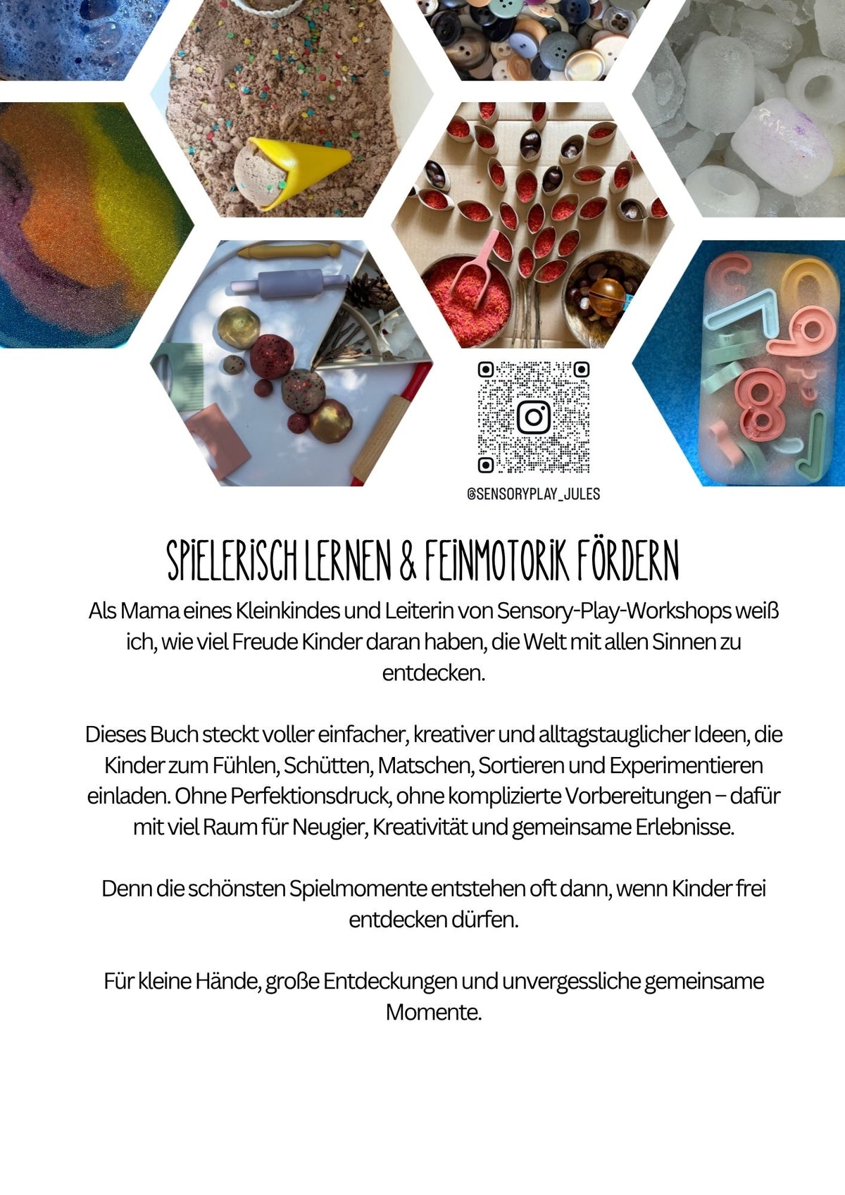 Sensory Play E-Book – Die Magie einfacher Materialien, der ganzjährige Sensory Play Guide mit über 100 kreativen Ideen für kleine Entdecker